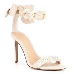 NEW Gianni Bini x Jess Southern Jean Pearl Studded Bow Back Chain Dress …